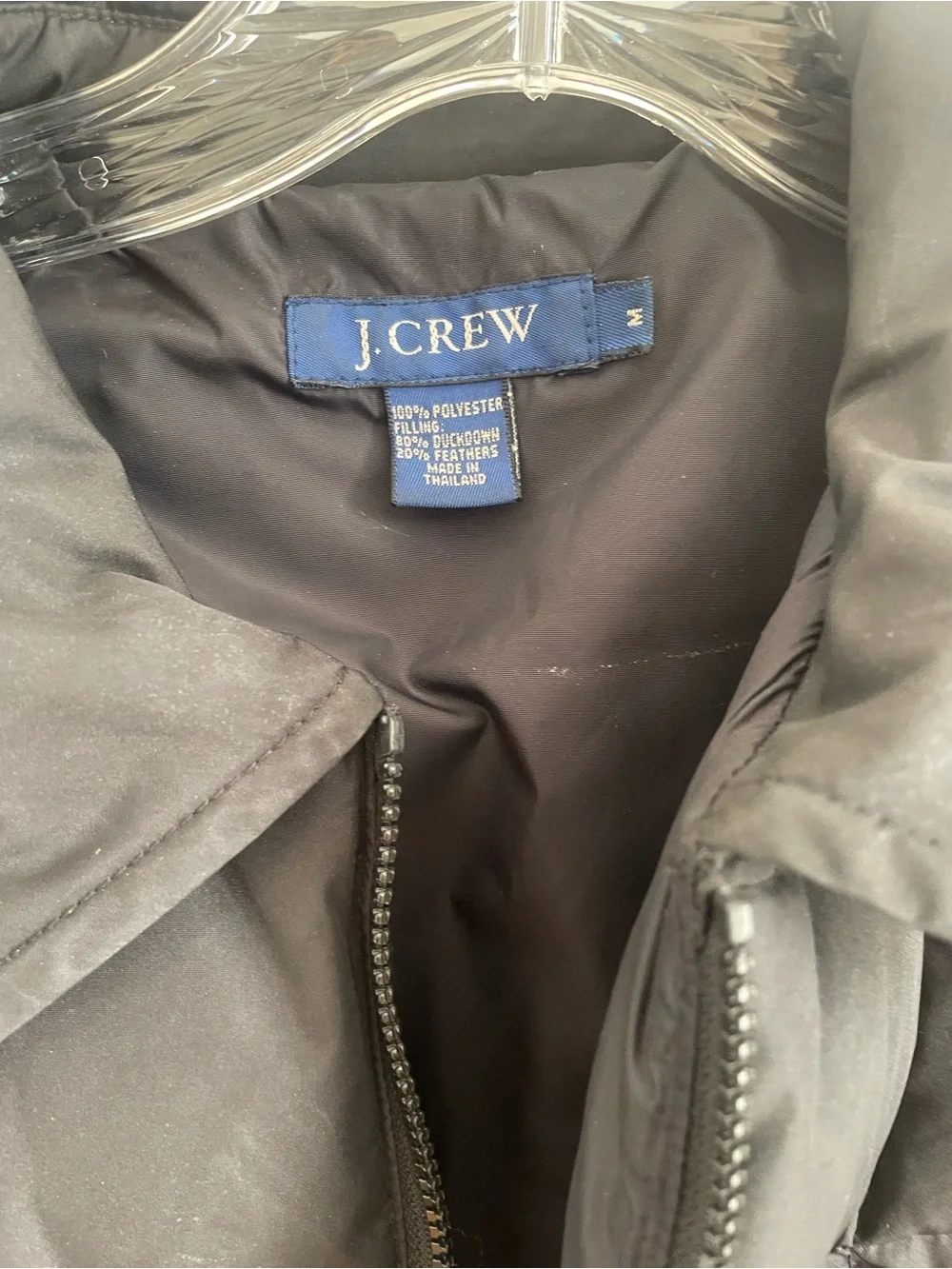 J. Crew Women’s Black Quilted Puffer Jacket